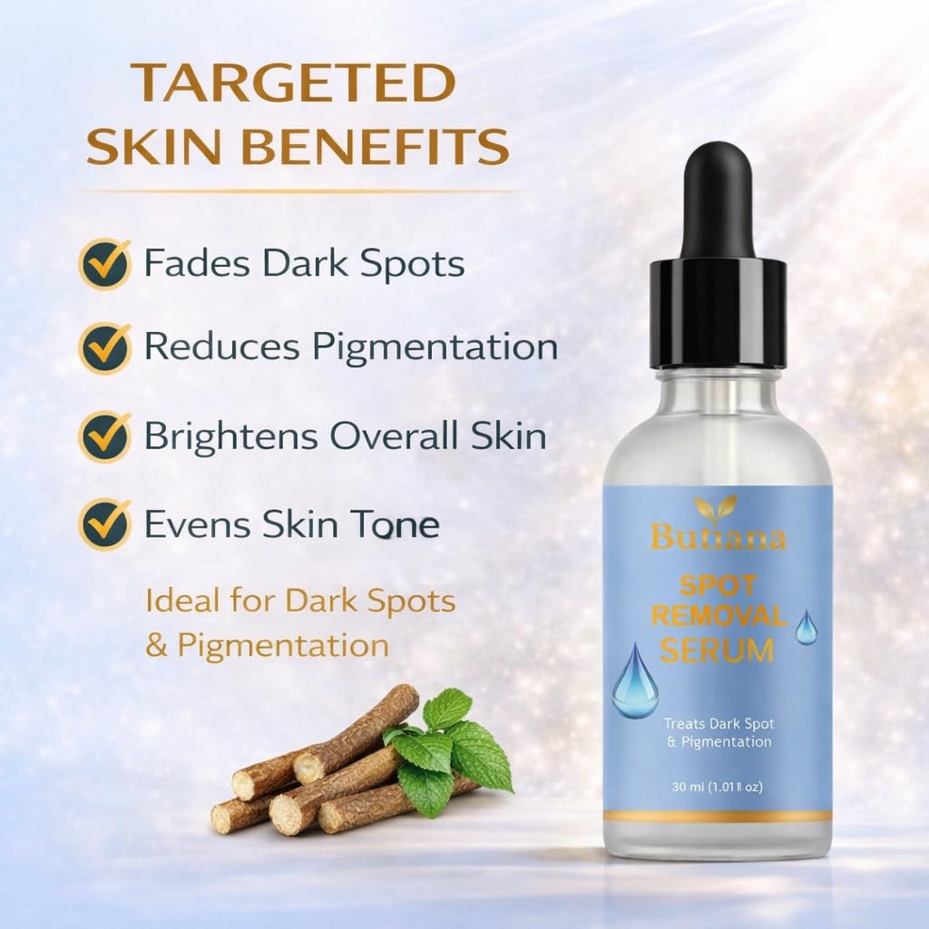 Butiana Spot Removal Serum, 5-in-1 Solution for Dark Spots and Pigmentation, 30ml