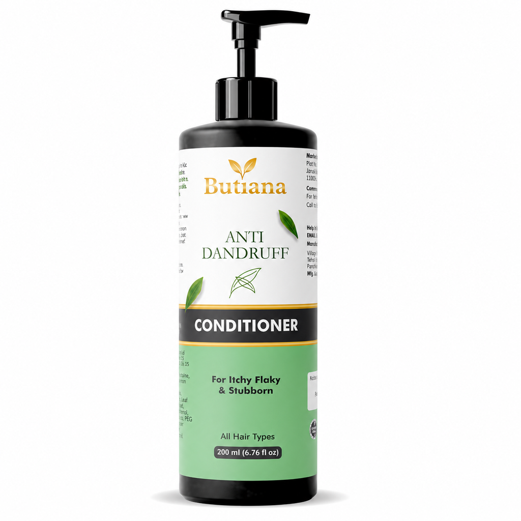 Butiana Anti Dandruff Hair Conditioner 200ml – Scalp Soothing, Flake Control, Hydrating & Smoothening Conditioner for Itchy, Dry & Flaky Scalp, All Hair Types Men & Women